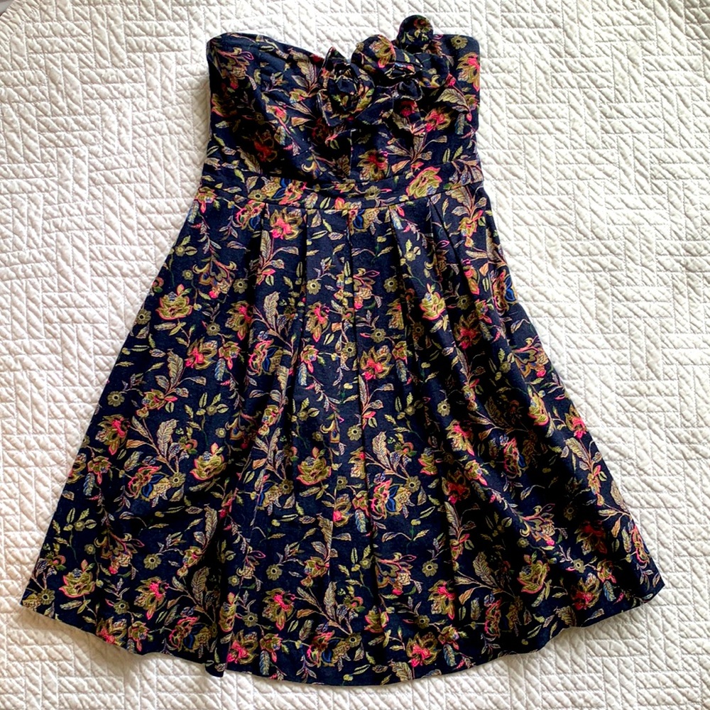 Navy blue floral dress - MM Couture by Miss Me - Size small